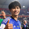 Japanese star Kaoru Mitoma, who plays for Brighton in the Premier League.