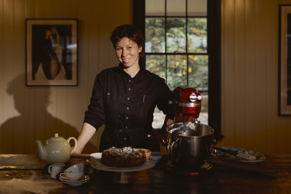 Tedesca Osteria chef-owner Brigitte Hafner, who serves a leisurely set menu.