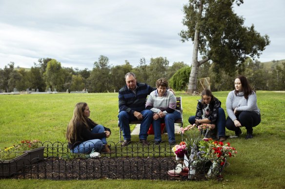 Philippa and Peter Fitzpatrick with their daughters Emma (right) and Amanda (left) and Lucinda Eddy (on second right).