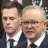 NSW Premier Chris Minns and Prime Minister Anthony Albanese in a file picture.