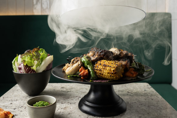Go-to dish: Korean barbecue platter.