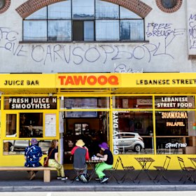 Outside the Brunswick East eatery.