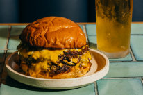 Rocker’s beer and burger deal.