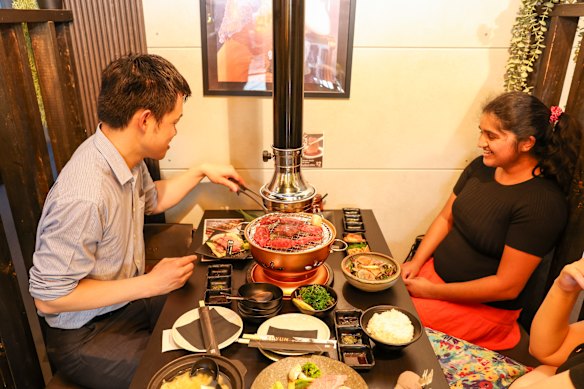 Tabletop grilling brings the fun to Shyun.