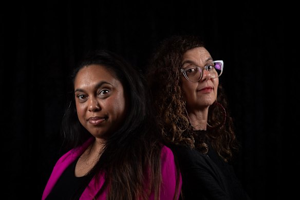 Actor Chenoa Deemal (left) and writer Andrea James revisit a local myth in The Black Woman of Gippsland. 