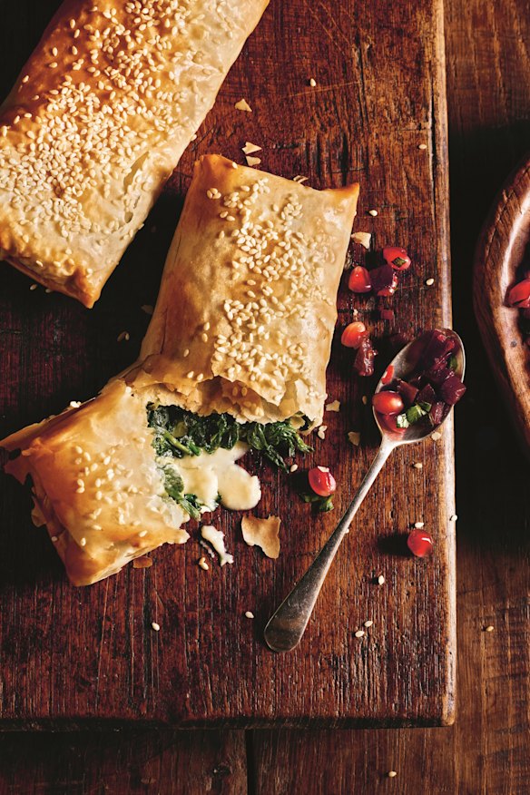 A Christmassy dinner for two.