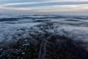 Residents in Sydney’s north woke to foggy conditions on Wednesday ahead of rain which will dampen much of the state over the coming days.