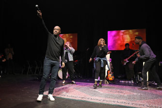 Pastor Sam Collier preaches at Hillsong Atlanta, US, for the last time on Sunday, before leaving the denomination to form his own congregation.