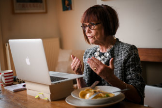 Professor Jenny Hocking sits down for a remote lunch from her home in Melbourne.