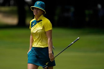 Hannah Green has missed out on a medal finishing tied for fifth.