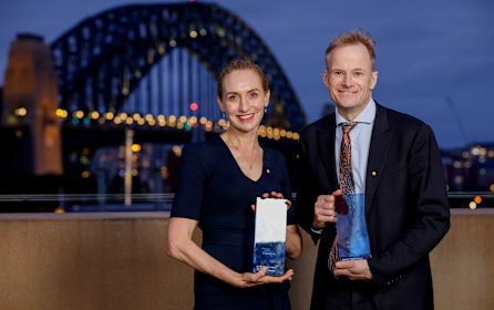 Professor Georgina Long and Professor Richard Scolyar, the Australians of the Year for NSW.