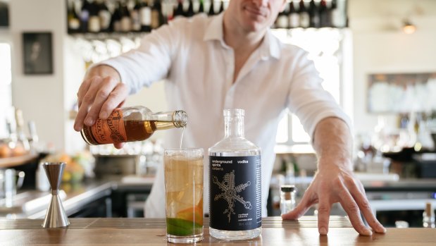 Underground Spirits have redesigned their bottles to reflect their Canberra heritage. 