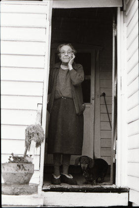Agnes Dalton, 90, with her dog Trudy.