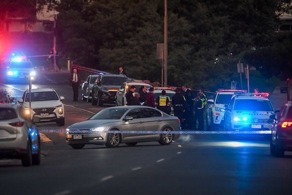 Police have blocked off Newlands Road in both directions.