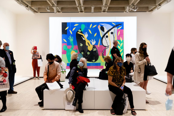 People view the exhibition of Matisse at the Art Gallery of NSW last November.
