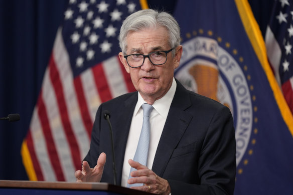 Wall Street has tumbled on the back of comments from Fed chair Jerome Powell.