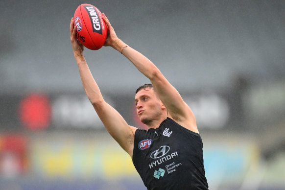 Sharp-shooter Orazio Fantasia stepped out for pre-season training with Carlton.