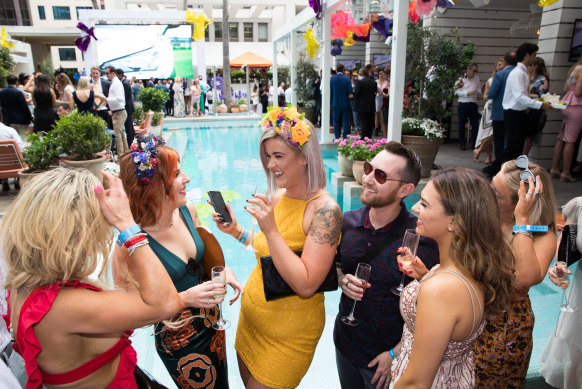 Melbourne Cup at the Ivy’s Pool Club in 2018.