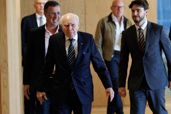 Former prime minister John Howard at the Menzies Centre on Tuesday.