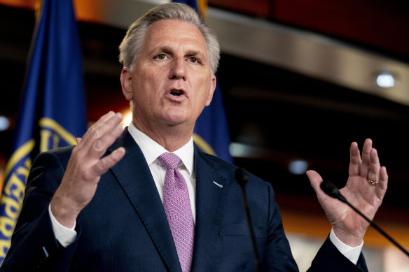 Republican House minority leader Kevin McCarthy.