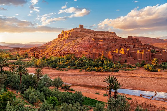 The ancient UNESCO World Heritage-listed village of Ait Benhaddou was built from adobe and raw brick.  