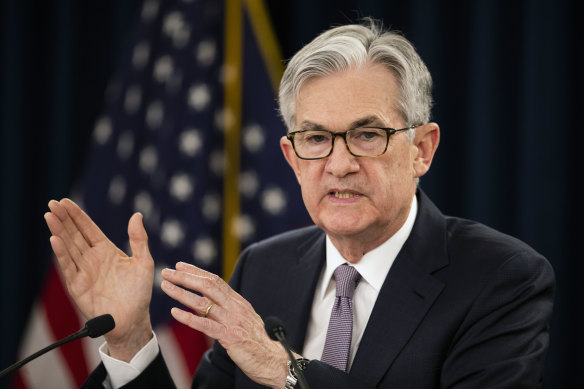 Federal Reserve chair Jerome Powell. The central bank is raising rates as it fights inflation, driving the US dollar higher. 