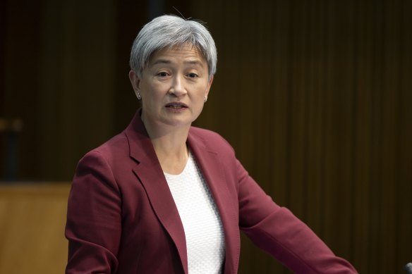 Foreign Affairs Minister Penny Wong said it was in Israel’s interests for there to be a two-state solution.