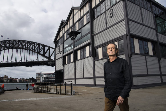 Lead architect Peter Tonkin, director of Tonkin Zulaikha Greer Architects, at Pier 2/3.