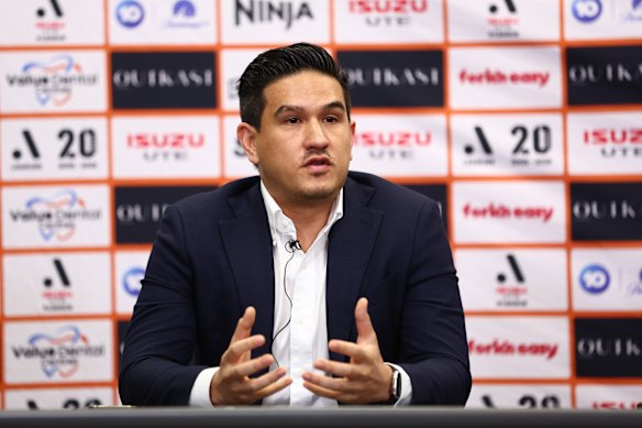 Brisbane Roar chief executive Kaz Patafta.