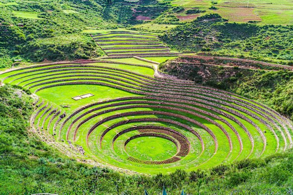 Moray, the Incan agricultural laboratory in the Sacred Valley of the Incas, Peru.