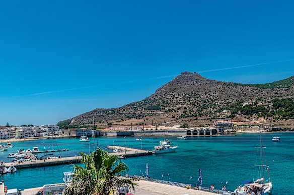 The Castello di Santa Caterina, a fortress atop Favignana’s highest hill, serves as the hero’s palace.