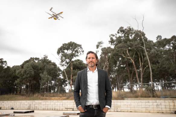Wing’s Simon Rossi said people in suburbs around south Queensland have been demanding drone deliveries after seeing them made to their neighbours.