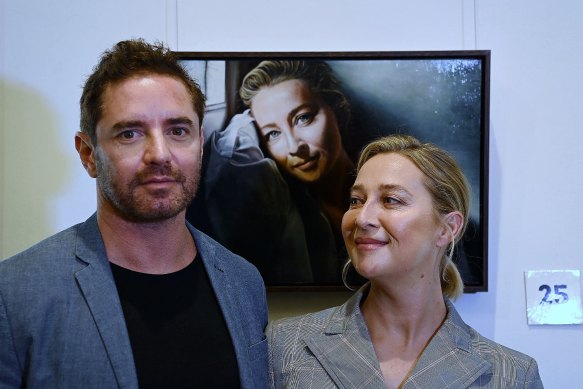 Fantauzzo with actor wife Asher Keddie.