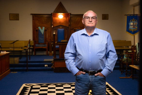 Barry Hodder has fought to stop the sale of the Freemasons lodge in Pakenham.