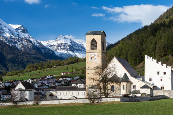 Mustair Valley in Switzerland’s Lower Engadine region.
