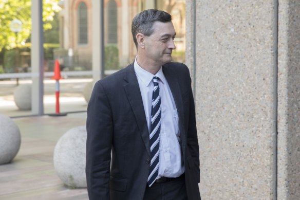 Dr Dimitri Papadimitriou outside the Federal Court in Sydney on Thursday.