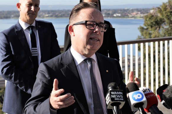 Qantas CEO Alan Joyce in Perth on Friday.