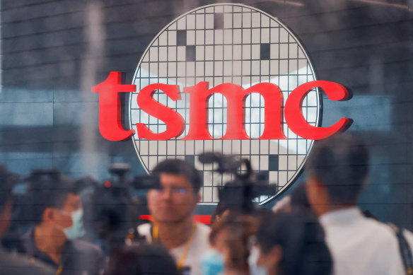 Taiwan Semiconductor Manufacturing Company shares surged after it unveiled a record profit.