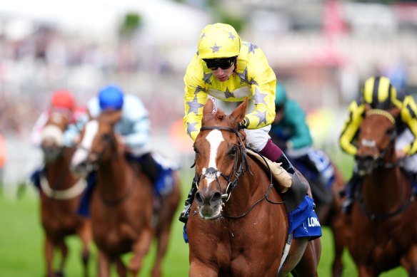 Relentless Voyager, ridden by Oisin Murphy, in action earlier this year.
