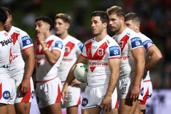 The Dragons next face arch-rivals Cronulla with their finals hopes fading fast.