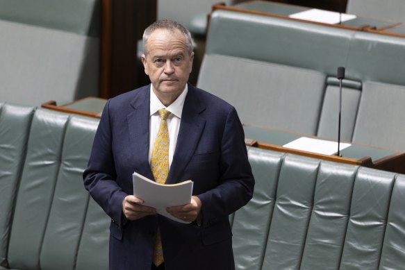 NDIS Minister Bill Shorten introducing the legislation on Wednesday.