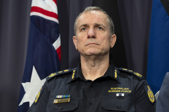 Australian Border Force Commissioner Michael Outram.