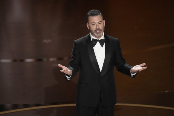 Case dismissed: Host Jimmy Kimmel.