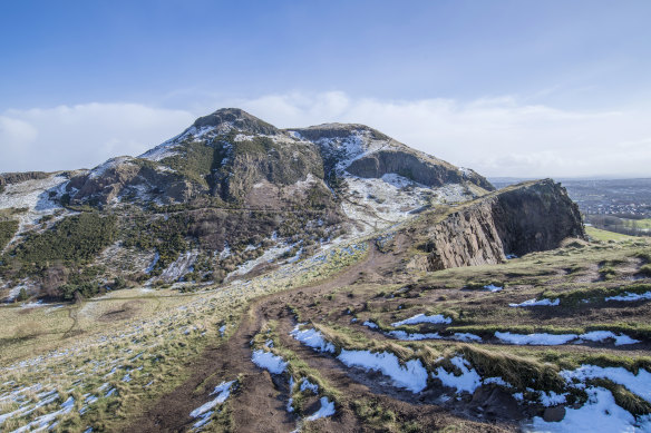 Arthur’s Seat seen from Salisbury Crags.