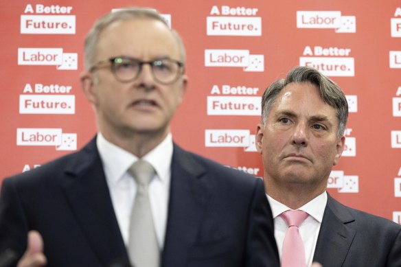 Opposition Leader Anthony Albanese and his deputy Richard Marles.