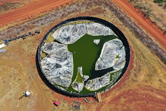 An exploratory gas well in the Northern Territory’s Beetaloo Basin.
