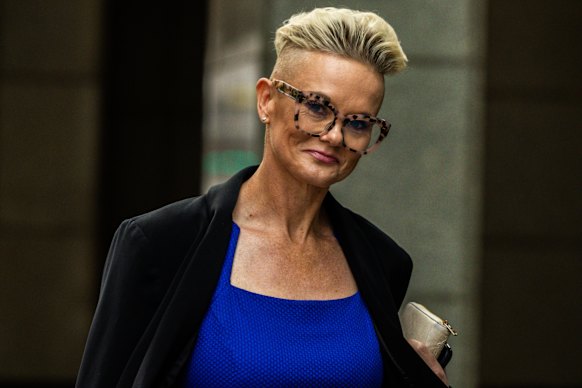 Thornton arrives at the ICAC on Wednesday.
