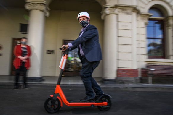 E-scooters are increasing in popularity on Sydney streets, but users risk fines as they are not legal to ride in NSW. 