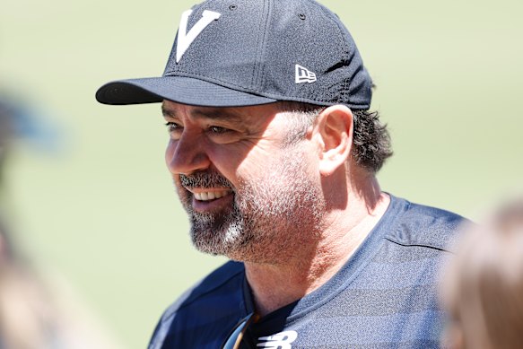 Garry Lyon enjoyed watching the Victorian stars train on Thursday.