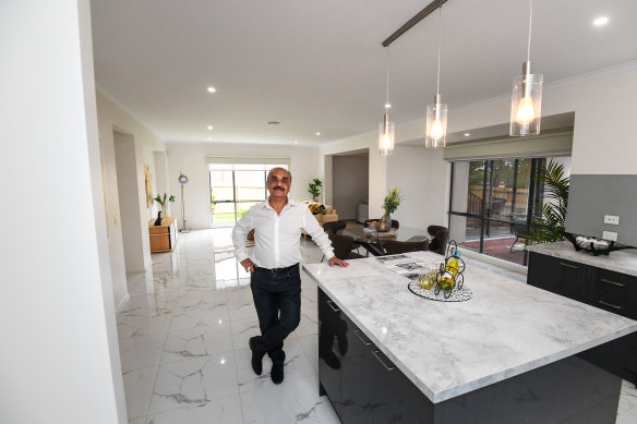 Amir Massoud inside his investment home in Rowville.